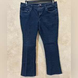 Ann Taylor loft Dark Blue curvy boot Jeans size 31/12